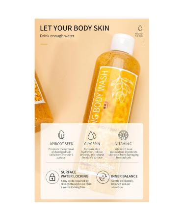 Aislor 350ml Body Scrub Wash with Exfoliating Particles | Hydrating & Moisturizing Shower Gel for Soft Smooth Skin | Long-Lasting Fragrance Yellow One Size One Size Yellow - Buy Online on GoSupps.com