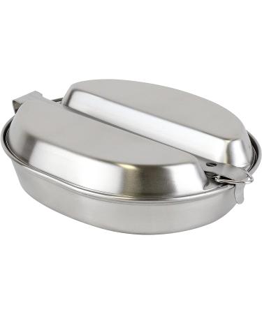 Mastiff Gears 304 Stainless Steel USGI Type Mess Kit | Army Mess Kit for Outdoor Camping & Picnics - Buy Online on GoSupps.com