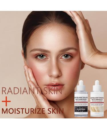 2PCS Peel Shot Glow Rice Ampoule Duo Rice Exfoliating Ampoule Set Black and White Rice Exfoliant Rice Ampoule Duo Exfoliating Solution Gentle Peel + Pore Minimizing & Deep Hydration for All Types - Buy Online on GoSupps.com