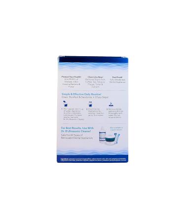 Dr. B Dental Solutions Powder Crystal Soak Cleanser, Ideal for Oral Appliances, Dentures, Night Guards, Retainers, Aligners, and Sleep Apnea Devices - 45 Packs Included (Single Pack) - Buy Online on GoSupps.com