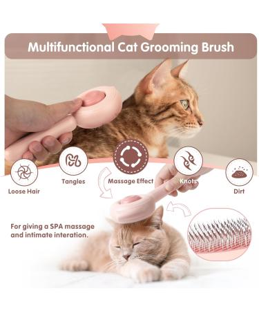 Baytion Self-Cleaning Cat Brush for Short or Long Haired Cats - Grooming Hair Comb for Shedding, Tangles & Dirt Removal - Buy Online on GoSupps.com