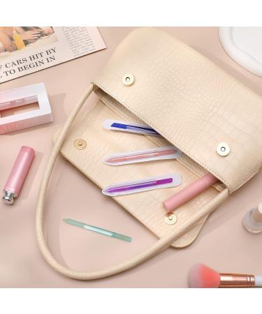 Glass Cuticle Pusher Set - Double Sided File & Stick for Precision Cuticle Remover | Manicure Nail Care Tools for Women, Girls, Nail Salons - Buy Online on GoSupps.com