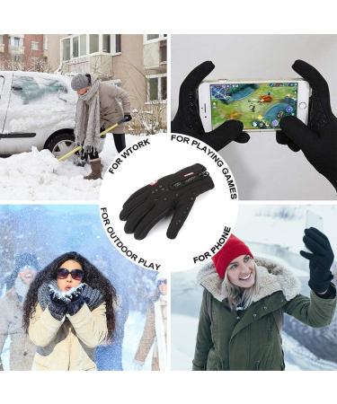 Buy Windproof Touchscreen Gloves for Men & Women - Perfect for Outdoor Activities Camping & Hiking | Slippery Black Design for Autumn & Spring - Buy Online on GoSupps.com