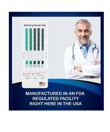 DrugExam THC Advantage 2 Pack: USA Made Multi Level Marijuana Urine Test Kit - 5 Level THC Detection (20-300 ng/mL) - Buy Online on GoSupps.com