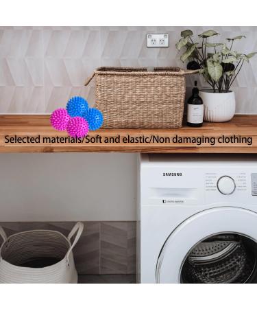 Luckious Brand 4 PCS Dryer Balls - Reusable Laundry Balls for Reduced Wrinkles, Drying Time, Static Electricity, and Softened Clothes (Blue Red) - Buy Online on GoSupps.com