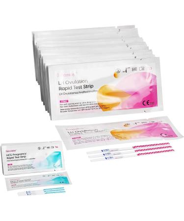 Femometer Ovulation & Pregnancy Test Kit - 40 Ovulation Tests + 10 Pregnancy Tests | High Sensitivity 25 miu/ml | Accurate & Reliable for Family Planning - Buy Online on GoSupps.com