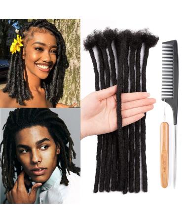 100% real hair Dreadlocks Extensions 6 inch Afro confused black 20 strands 0.6 cm fashion crochet braid hair for man/women by originea (6 inches 20 strands) 6 Pouces (20 Brins) #1b 0.6cm - Buy Online on GoSupps.com
