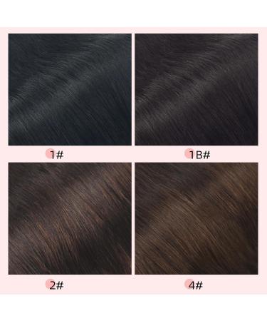 Vlasy Clip in Hair Extensions 16 Inch - Black Brown Human Hair 7 Pcs Seamless Straight Clip in Extensions for Women - Buy Online on GoSupps.com