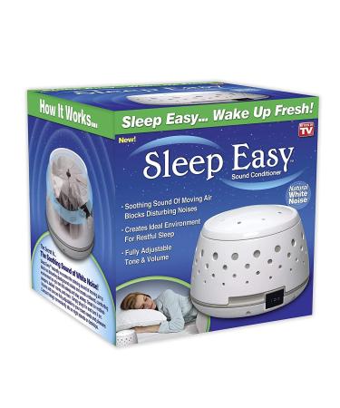 Sleep Easy Sound Conditioner, White Noise Machine Featuring Non Looping Soothing Natural Sound of Flowing Air from a Real Fan 1 Count (Pack of 1)