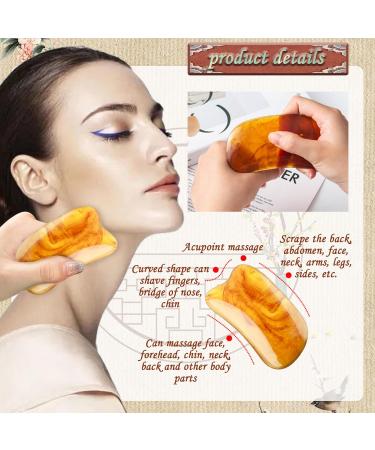 Tyxhxtf Massage Comb Set - 2 Wide Tooth Gua Sha Stones & Round Tooth Comb for Fatigue Relief | Ideal Massage Tool for Men & Women - Buy Online on GoSupps.com