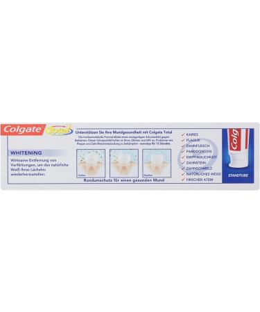 Colgate Total Whitening Toothpaste 75 ml - Fluoride Formula for Healthy Smiles | Shop Internationally - Buy Online on GoSupps.com