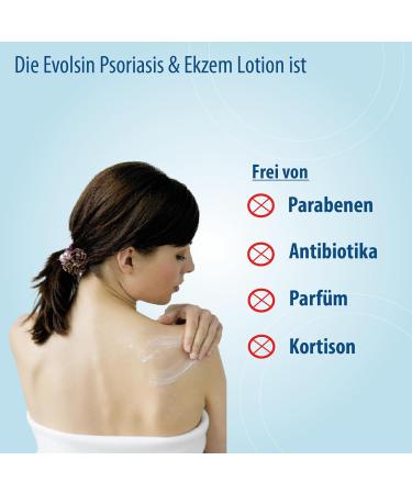 Evolsin Medical Ug Evolsin Eczema & psoriasis lotion for scalp and body ideal combination with psoriasis shampoo for irritated dry and irritated skin reduces itching psoriasis scalp - Buy Online on GoSupps.com