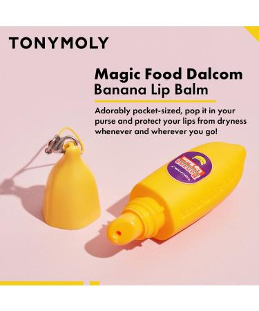 Tonymoly Magic Food Banana Lip Balm - Moisturizing Lip Care for Dry & Cracked Lips - 7g Lip Care Stick - Buy Online on GoSupps.com