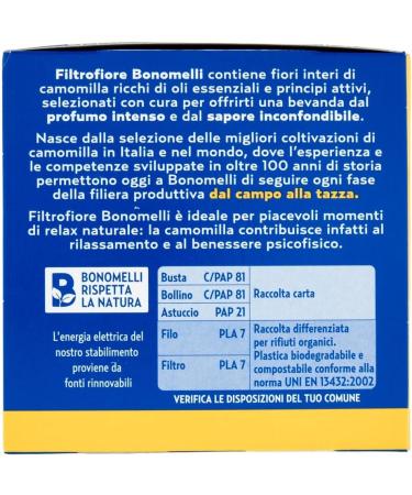  Italian Gourmet E.R. Italian Gourmet Chamomile Tea Bags 3 x 28g (14 bags each) Intense flavor natural relaxation whole flowers herbal tea for evening and everyday use + Italian Gourmet Polpa - Buy Online on GoSupps.com