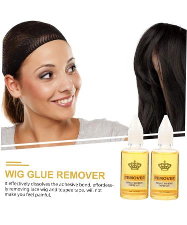 Housoutil 2 Hair Extension Glue Remover Lace Wig 30ml Remover Wig Adhesive Glue Remover Hair Bonding Remover Bonding Glue Remover Adhesive Remover Hair Remover The Cross Plastic - Buy Online on GoSupps.com