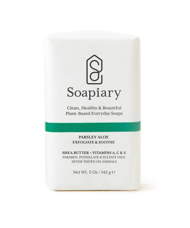 Soapiary Luxury Vegan Triple Milled Soap Bar - Natural Hypoallergenic Parsley Aloe 1 Count - Buy Online on GoSupps.com