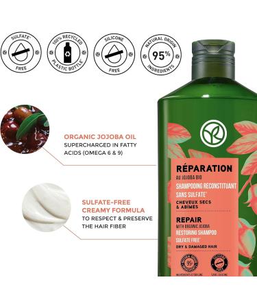 Yves Rocher Reparation Duet | Nourishing Hair Shampoo & Balm-Conditioner Set with Jojoba Oil - International Shipping Available - Buy Online on GoSupps.com