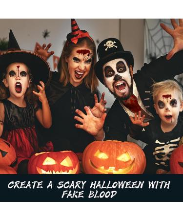 Halloween Fake Blood Makeup Kit | Realistic SFX Blood Spray & Coagulated Blood for Zombies Vampires & Monsters | Washable Special Effects Kit - Buy Online on GoSupps.com