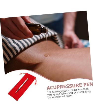 Healeved 2 Piece Massage Pencil Set - Full Body & Face Massager Manual Shiatsu & Trigger Point Tools - Brass & Silver - International Shipping - Buy Online on GoSupps.com