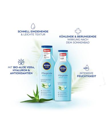 Nivea Sun Nursing After Sun Lotion 400ml | Organic Aloe Vera & Hyaluron | 48h Moisture & Skin Calming Effect - Buy Online on GoSupps.com