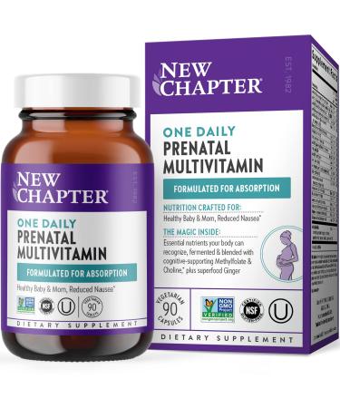 New Chapter One Daily Prenatal Multivitamin 90 Vegetarian Tablets