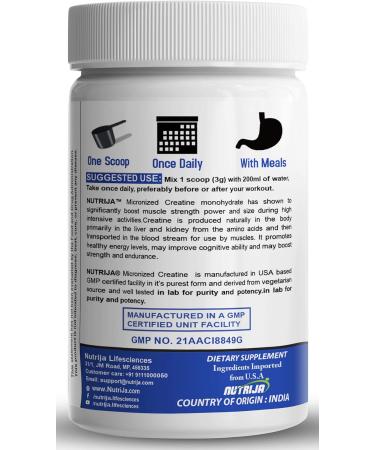 Buy Pure Micronized Creatine Monohydrate Powder - 100g | Optimal Pre/Post Workout Supplement for Muscle Repair & Recovery - International Shipping Available - Buy Online on GoSupps.com