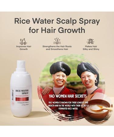 ProBliva Rice Water Hair Growth Treatment Leave-in Scalp Spray Infused with Biotin Caffeine for Thinning Hair and Hair Loss - with Castor Oil Rosemary Oil Hair Growth and Enhancer 1.7 Fl. oz 50 ml (Pack of 1) - Buy Online on GoSupps.com