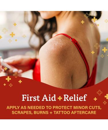 A+D First Aid Multipurpose Healing Ointment - Moisturizing Skin Protectant for Dry Cracked Heels Elbows Hands and Lips - Protects Minor Cuts Burns & Scrapes 4 oz Tube 4 Ounce (Pack of 1) - Buy Online on GoSupps.com
