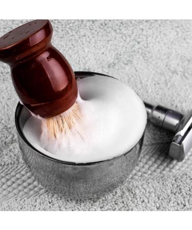 QSHAVE Handmade Pure Badger Hair Shaving Brush with Real Wood Base - Ideal for Wet Shave with Safety Razor or Double Edge Razor - Buy Online on GoSupps.com