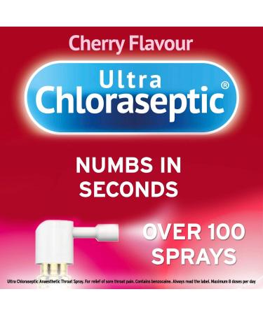 Ultra Chloraseptic Anaesthetic Throat Spray 15ml Cherry Flavour | Fast Relief for Sore Throat Pain - Buy Online on GoSupps.com