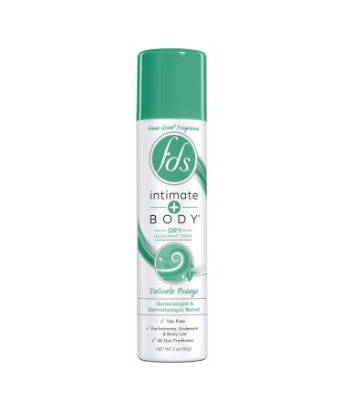 FDS Intimate Deodorant Spray All Day Freshness  Delicate Breeze - 2 Oz Bottle