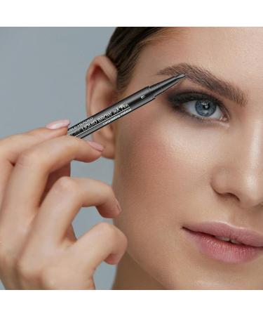 Byuexhp Waterproof Eyebrow Pen Double Head Cosmetic Pen with 2 Fork Tips Eyebrow Pen for girls beauty sustainable styling shapes lifting define dark brown 1 piece 1er Pack - Buy Online on GoSupps.com