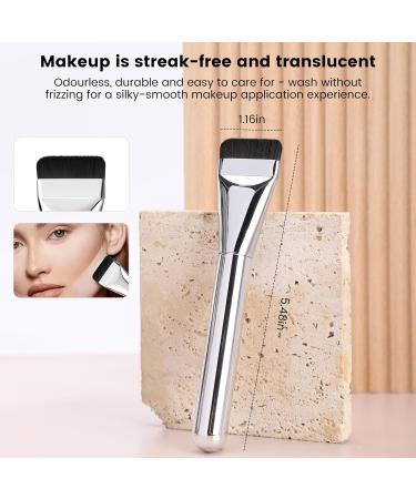 Flat Top Kabuki Foundation Brush by bzconxin - Premium Makeup Brush for Liquid Cream & Powder - Perfect for Buffing & Blending - Buy Online on GoSupps.com