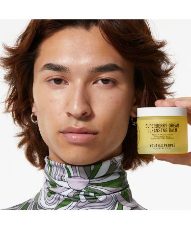 Youth To The People Superberry Dream Cleansing Balm - Hyaluronic Acid Makeup Remover - Vegan Clean Skincare - 3.4oz - Buy Online on GoSupps.com