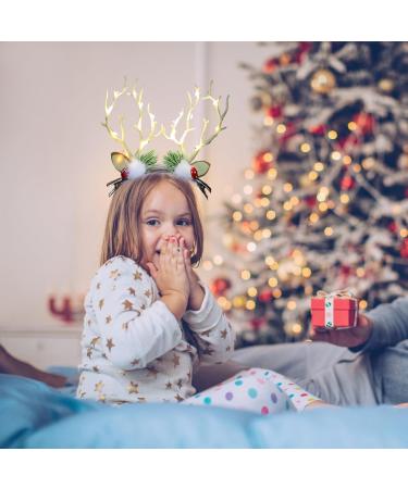 Christmas Luminous Antlers Hair Clips Luminous Antler Hair Clips LED Hair Accessories Reindeer Antlers Xmas Hairpins Xmas Glowing Hair Clips Glowing in The Dark Christmas Party Decorations(#2) - Buy Online on GoSupps.com