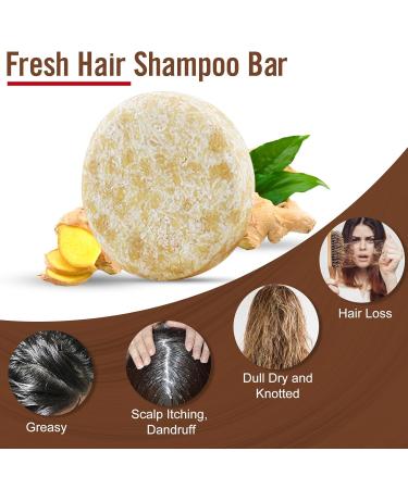 Ginger Hair Growth Shampoo Bar & Conditioner Set | Natural Anti Hair Loss PH Balanced Silicone-Free | Boost Hair Regrowth - Buy Online on GoSupps.com