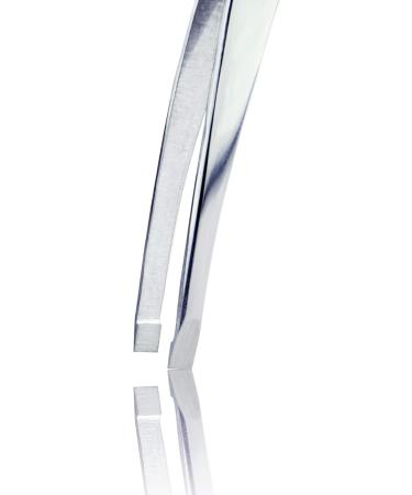 Sterling Professional Stainless Steel Eyebrow Tweezers | Precision & Comfort | Straight Silver 4mm Blade | ST-12007 - Buy Online on GoSupps.com