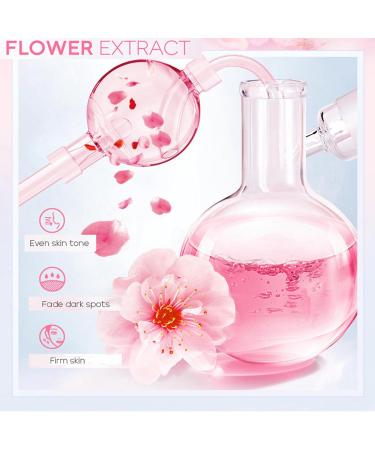 Skincare Gifts Set For Teenage Girls Cherry Blossom Skincare Sets Facial Kit Pamper Sets For Women Gifts Skin Care Sets & Kits - Cleanser Face Serum Face Cream Toner Eye Cream Mask (SetA) - Buy Online on GoSupps.com