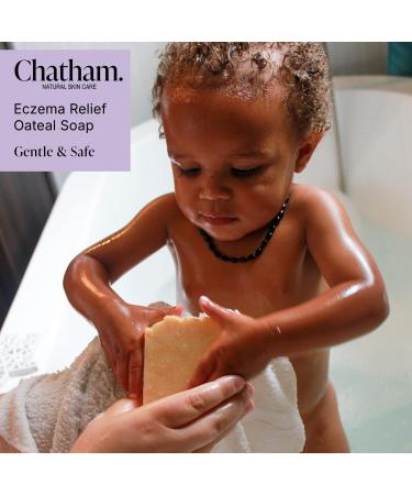 Chatham Natural Skin Care Eczema Relief Oatmeal Soap Soothing oatmeal bath treatment for eczema rosacea psoriasis 1 - Buy Online on GoSupps.com