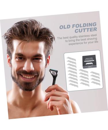 Healeeved 100 Razor Blade Facial Shaver - Stainless Steel Household Razor Blades for Hairdressing & Grooming - Buy Online on GoSupps.com