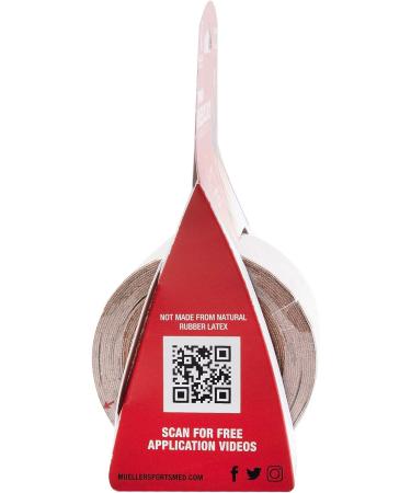 Mueller Sports Medicine Typhoon Kinesiology Tape I-Strips Beige - 20 Pre-Cut Therapeutic Strips - Buy Online on GoSupps.com