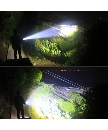 120000 Lumen Rechargeable LED Flashlight | Super Bright, 7 Modes, COB Work Light | IPX6 Waterproof Handheld Flashlight for Emergencies, Camping, Hiking - Buy Online on GoSupps.com