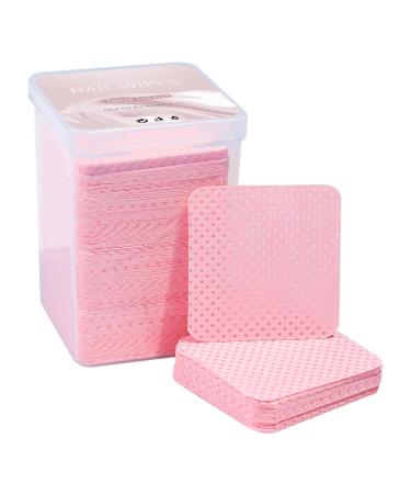 Lint-free nail wipes 200 nail wipes soft cleansing pads non-shedding texture polish remover pads travel-friendly pack