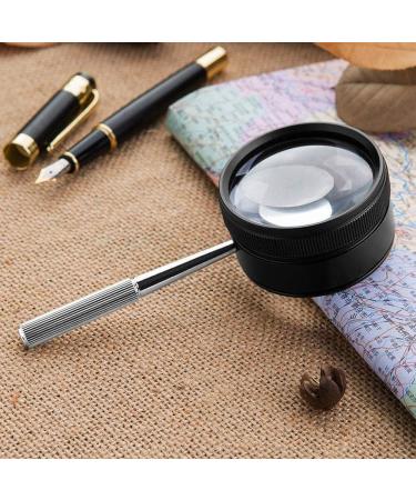 High-Definition Handheld Glass 35 Times Distortion-Free Reading Magnifier Metal Material Suitable for The Elderly to Read Survey Philately Appreciation Made in China - Buy Online on GoSupps.com