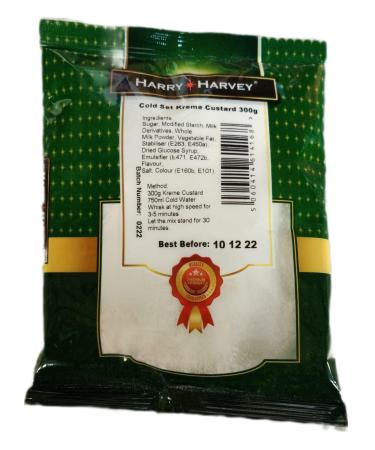 300g Cold Set Kreme Custard Powder for Doughnuts Slices and Tarts - Harry Harvey