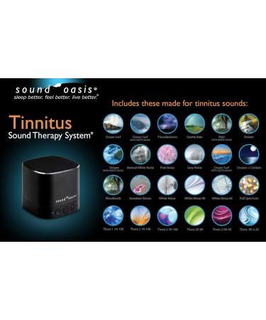 Sound Oasis Bluetooth Tinnitus Sound Therapy System - Manage, Mask, and Relieve Tinnitus - 20 Built-in Soothing Sounds - Improves Sleep Quality - Buy Online on GoSupps.com