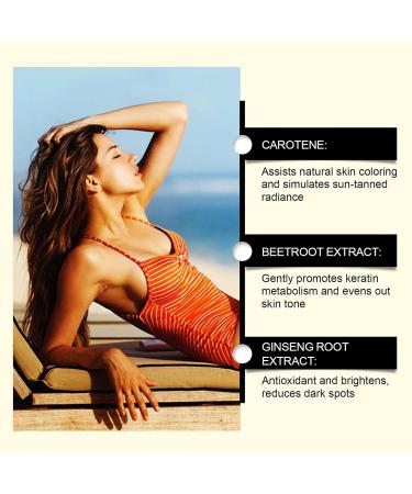  G n rique Self-tanning oils - 30ml facial oil nourishing liquid for face and body glow lightweight formula with moisturizing blend tan booster for travel beach and other uses. - Buy Online on GoSupps.com