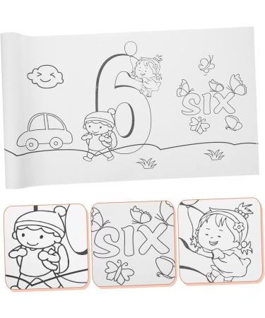 COHEALI 1 Roll Roll Drawing Paper Kids Paint Paper Diy Painting Paper Tracing Paper for Kids Stickers Puzzle As Shown 300X30CM - Buy Online on GoSupps.com