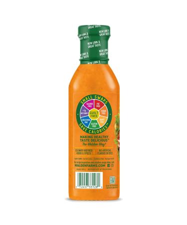 Walden Farms Spicy Buffalo Vinaigrette Salad Dressing 12 oz, Pack of 2 | 0g Net Carbs | Kosher Certified | Perfect for Salads, Chicken, Wraps | Fresh & Delicious Flavor - Buy Online on GoSupps.com