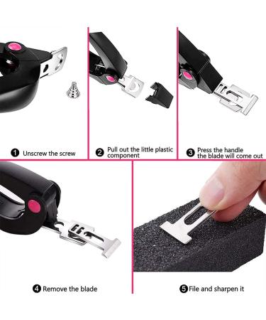 Adjustable Black False Nail Clippers | Art Nail Trimmer with Rotary Plate for Perfect Shapes | International Shipping - Buy Online on GoSupps.com